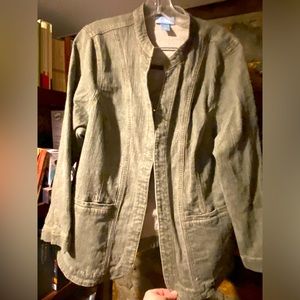 Liz & Me Plus Size Denim Blazer